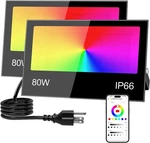 Remon Led Flood Light Outdoor 800w Equivalent 8000lm Smartrgb Landscape Lighting. Fixed Price $49.99.
