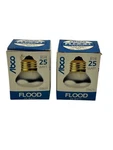 Abco 25w 120v Flood Light Bulb, Medium Base, R14 Vintage Nos, Lot Of 2. Fixed Price $7.99.