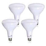 Bioluz 4 Pack Brightest Br40 Led Light Bulb 90 Cri Instant On Soft White 3000k L. Fixed Price $40.51.