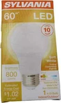 Sylvania 60-watt Using 8.5w A19 2700k Soft White Led Light Bulb (1-bulb). Fixed Price $9.99.