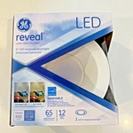 Ge Lighting 83572 Reveal Led 12-watt (65-watt Replacement), 650-lumen 6-inch. Fixed Price $14.00.