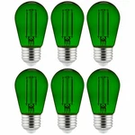 Sunlite 40974 Led Filament S14 Sign 2-watt Transparent Dim Light Bulb Green 6-pk. Fixed Price $35.68.