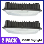 Wyzm Led Canopy Light, Outdoor Low Bay Industrial Lighting 2 Pack Of 70watt. Fixed Price $78.48.