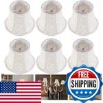 Go&so 6-pack Beige Linen Chandelier Shades 3.15" Top 5.5" Bottom 4.72"h Clip-on. Fixed Price $64.23.