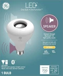 (3) Three Ge Lighting Led+ Bulb, Soft White, Bluetooth Speaker,. Fixed Price $40.00.