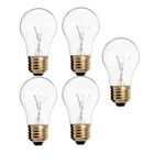 5-pack Satco Appliance Light Bulb A15 130v 60w Clear Medium Screw-in Base. Fixed Price $18.95.