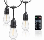 Newhouse Lighting Outdoor 48 Ft. Plug-in S14 Edison Bulb Led String Light(read!). Fixed Price $44.99.