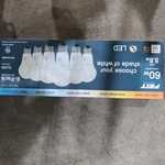 6 Pack Selectable Color Feit Electric Dimmable Led Light Bulbs Bulb. Fixed Price $15.00.