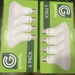 8x Greenlite (two 4-packs) Br30 8w Led Dimmable Light Bulbs, 3000k 670 Lumen New. Fixed Price $25.00.