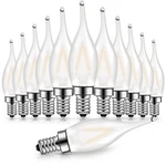 Genixgreen 12pk Frosted Led Candelabra Bulb 1.5w=15w Night Light. Fixed Price $31.98.