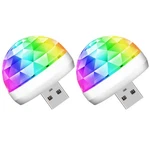 Lmaytech Usb Mini Disco Ball Party Lights, Sound 2 Packs, Multicolor. Fixed Price $19.76.
