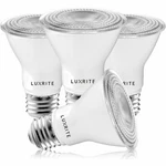 Luxrite 4-pack Par20 Led Bulb 7w=50w Bright White Dimmable Wet Rated Ul Listed. Fixed Price $19.49.