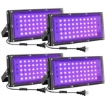 Waygor 50w Led Black Lights For Glow Party, Ip65 Waterproof Uv. Fixed Price $55.74.