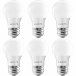 Luxrite A15 Led Light Bulb 40w Equivalent Dimmable 2700k 600lm E26 Base 6-pack. Fixed Price $26.49.