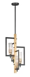 Maxim Flambeau 4-light Pendant Light In Black And Antique Brass. Fixed Price $478.00.