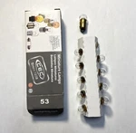 Cec Industries #53 Miniature Lamps/bulbs (box Of 10). Fixed Price $10.75.