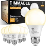 Tjoy A19 Dimmable Led Light Bulbs, E26 Bulbs 60 Watt Equivalent, Warm Soft W. Fixed Price $31.99.