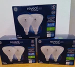Ge Reveal 2-pack 85 W Dimmable Color-enhancing Br40 Led Light Bulbs Lot Of 3. Fixed Price $55.00.