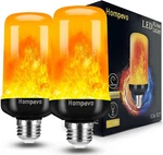 Hompavo Upgraded Led Flame Light Bulbs, 4 Modes Flickering Bulbs With Up. Fixed Price $21.08.