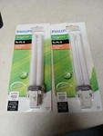 2 New Philips Energy Saver Replacement Cfl 9w Pl-s Soft White 2700k Light Bulb. Fixed Price $8.49.