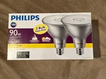 Philips 90w Equivalent Bright White Par38 Led Floodlight Light 2 Bulbs. Fixed Price $19.99.