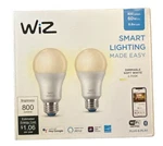 Wiz Smart Led Light Bulbs 2-pack 603647 Dimmable Wifi A19 8.8w 800lm Soft White. Fixed Price $12.50.