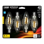 Bpctc40930cafil/4 Feit Electric B10 3.3 Watt Candelabra Bulbs (e12) 4pk Bw 3000k. Fixed Price $8.98.