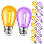Jaheks 12-pack Orange Purple String Light Bulbs, Patio 6 +. Fixed Price $29.79.