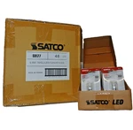 Satco S9177 0.8w T6 Clear Led Bulb E12 2700k Warm White - Case Of 48 Bulbs. Fixed Price $274.99.