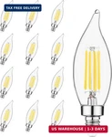 Sigalux Dimmable E12 Led Candelabra Bulb 60 Watt Equivalent, Chandelier Light Bu. Fixed Price $42.30.