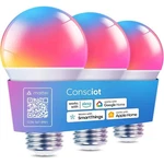 Set Of 3 Consciot Smart Led Bulbs, Wifi Bluetooth Color Changing, Music Sync, 60. Fixed Price $14.00.