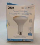 Feit Electric Smart Wifi Led Bulb Br30 Color Changing Indoor Light. Fixed Price $18.00.