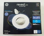 Ge Reveal Led 6" Recessed Downlight - Swivel Head, Dimmable. Fixed Price $21.99.