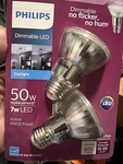 Philips 50w/7w Led Dimmable Flood Light Bulb Daylight (16 Lamps). Fixed Price $99.99.