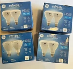 Ge Refresh 65w (10 W) Indoor Floodlights 8 Bulbs Br30 Hd+ Pure Clean Light Dims. Fixed Price $24.95.