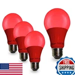 Sleeklighting 4-pack Red A19 Led Bulb 120v 3w Energy Saving Medium Base Ul Liste. Fixed Price $30.76.