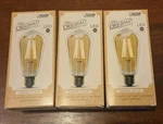 3 New Feit Electric Vintage Style Led Light Bulb 2100 Soft White Dimmable 5.5w. Fixed Price $39.99.