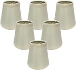 6 Pack Royal Designs Empire Chandelier Shade With Flame Clip Fitter Eggshell. Fixed Price $45.95.