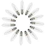 Meetus 15 Pcs Replacement Bulbs Ac E10 10v-55v 0.2w 2200k White, Transparent. Fixed Price $14.76.