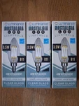 Lot Of 3 Luminance Nostalgia Led Candelabra Clear Lightbulb B11 40w L7504 New. Fixed Price $16.00.