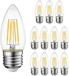 Lvwit B11 Led Filament Bulb E26 Candelabra 12 Count(pack Of 1), Warm White. Fixed Price $40.35.
