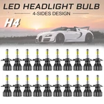 20pcs H4/9003 4-sides Led Headlight Kit 2400w 360000lm Hi/lo Beam Bulb. Fixed Price $79.99.