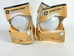 2pk Ge Crystal Clear 25w Decorative Non-led G25 Bathroom Dining Room Chandelier. Fixed Price $12.99.