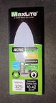 Box Of 100 Maxlite Frosted 3.5w/40w Led B10 Dimmable Bulbs Soft White 2700k.. Fixed Price $49.00.