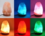 Usb Himalayan Salt Lamp, Color Changing Led Bulb 5" H X 3.5" Diameter. Fixed Price $21.99.