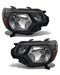 2012-2015 Toyota Tacoma Headlight Assembly, Black Housing Amber Reflector,oe#.... Fixed Price $142.96.