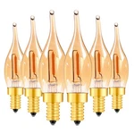 Led Vintage Candelabra Bulbs Night Lights E12 C22t Edison Candle Filame.... Fixed Price $17.92.