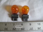 (2) New Ge 3057na Miniature Lamp Bulb 27w 7w Plastic Wedge 12 Volt S8 (loose). Fixed Price $14.90.