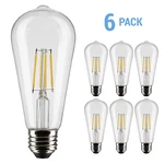 6 Pack Satco S21361 Led Filament Bulbs 120v 5w St19 Medium E26 3000k Warm White. Fixed Price $38.00.