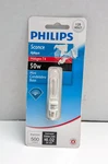 Philips Halogen T4 Mini Candelabra Base Light Bulb 50w 120v Sconce E11 New. Fixed Price $15.95.